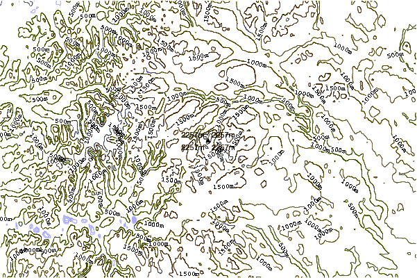 Mountain peaks around Storjuvtinden