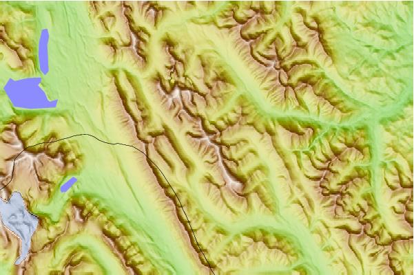 Surf breaks located close to Storm Mountain/Kananaskis