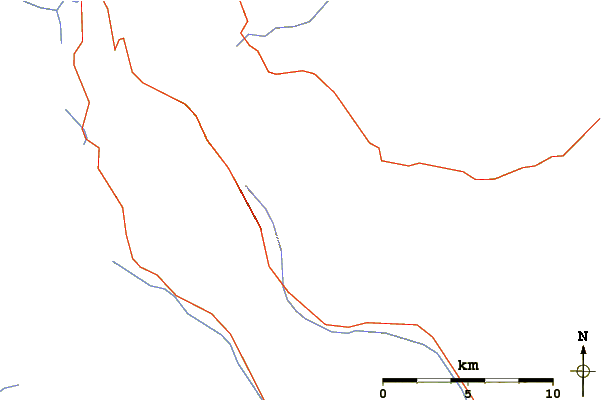 Roads and rivers around Storm Mountain/Kananaskis