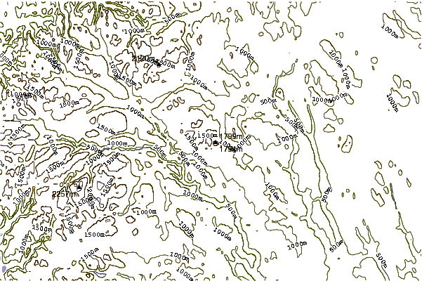 Mountain peaks around Storronden