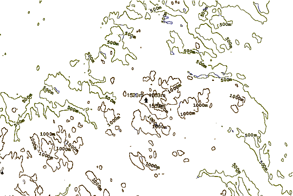 Mountain peaks around Storsylen