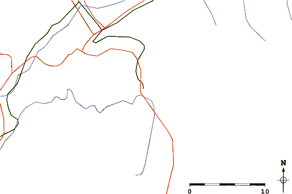 Roads and rivers around Strahlhorn