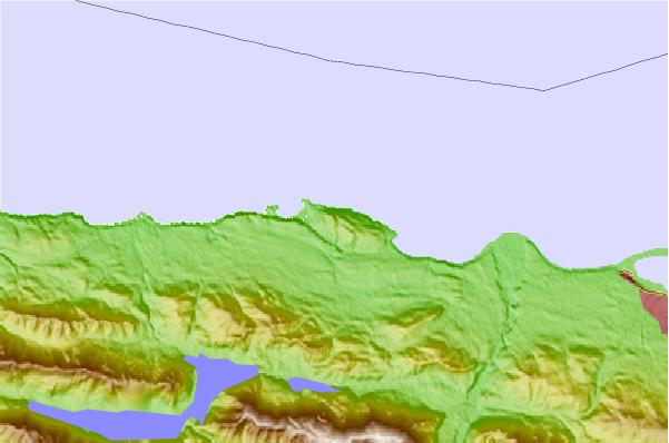 Surf breaks located close to Striped Peak