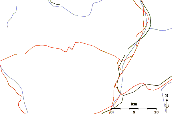 Roads and rivers around Stucklistock