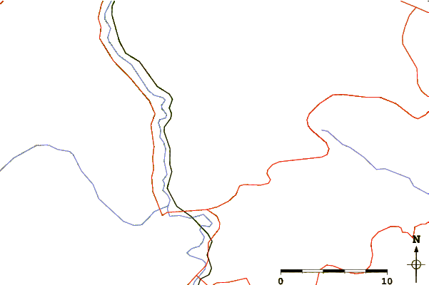 Roads and rivers around Studena planina