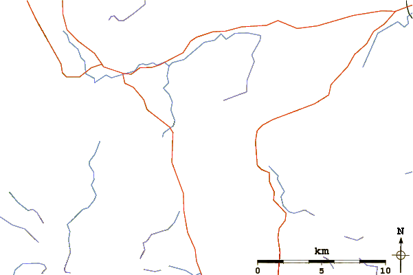 Roads and rivers around Stybarrow Dodd