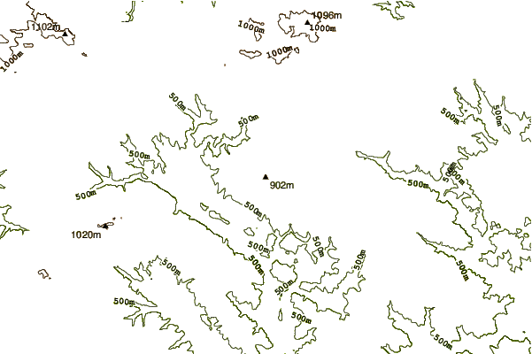 Mountain peaks around Subjel (mountain)