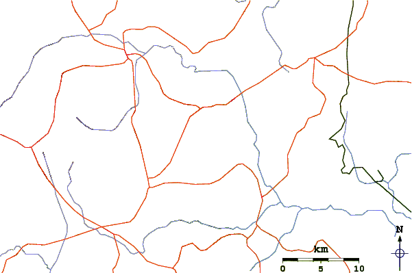 Roads and rivers around Suchitan