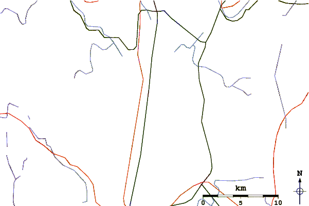 Roads and rivers around Sugarloaf Mountain (Franklin County, Massachusetts)