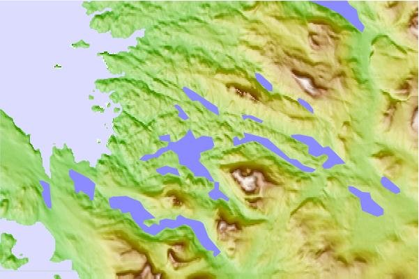 Surf breaks located close to Suilven