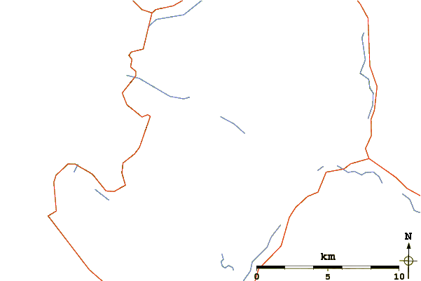 Roads and rivers around Suilven