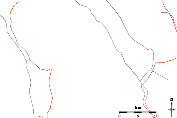 Roads and rivers around Suj Tilla East