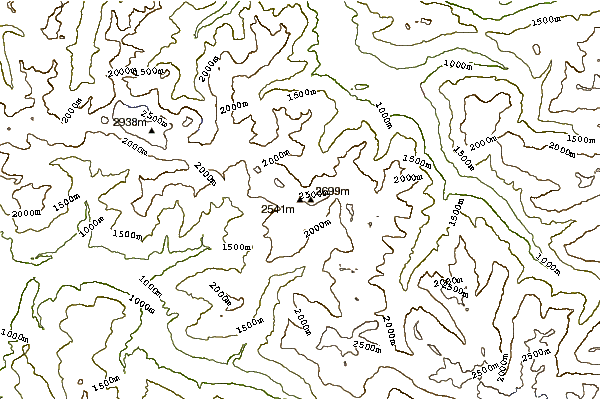 Mountain peaks around Sulzfluh