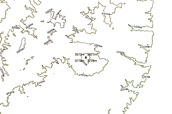 Mountain peaks around Sumaco