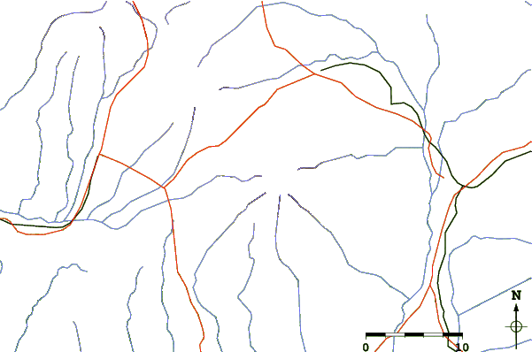 Roads and rivers around Sumbing