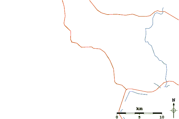 Roads and rivers around Sunday River Whitecap