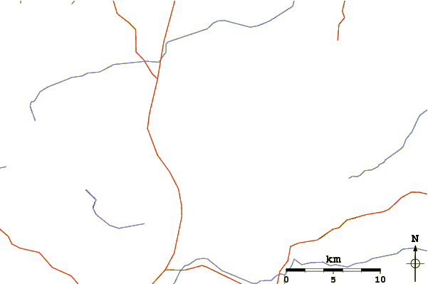 Roads and rivers around Sunset Crater