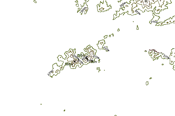 Mountain peaks around Sunset Peak (大東山)