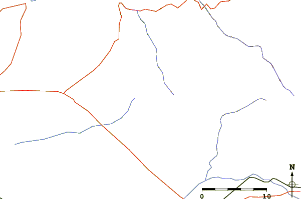 Roads and rivers around Superstition Mountain