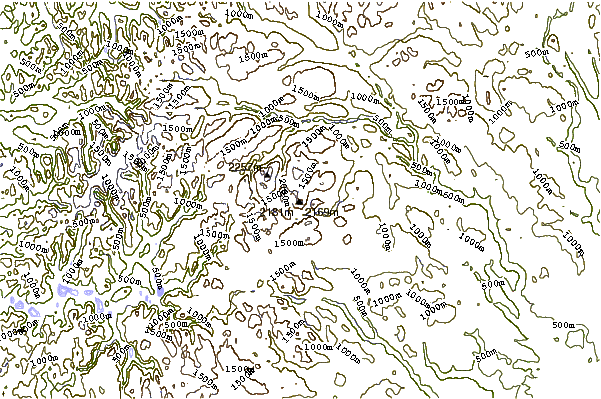 Mountain peaks around Surtningssue