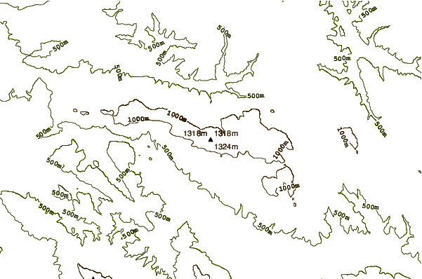 Mountain peaks around Svrljig Mountains