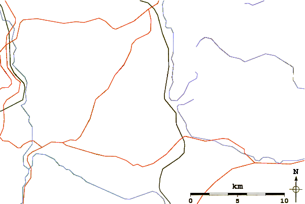 Roads and rivers around Swarth Fell