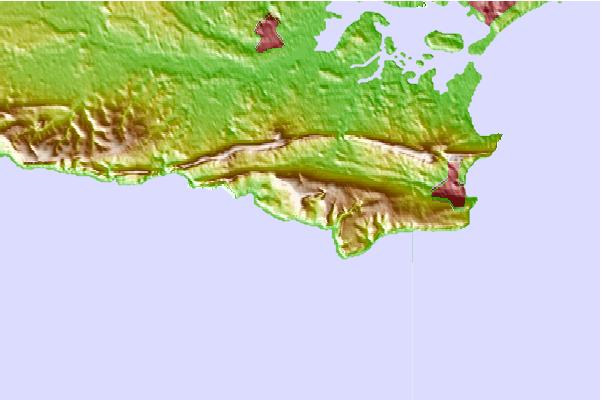 Surf breaks located close to Swyre Head