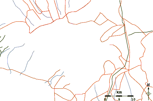 Roads and rivers around Taal Volcano