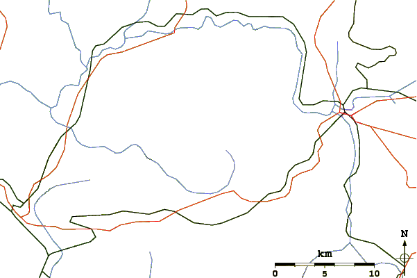 Roads and rivers around Taburnus