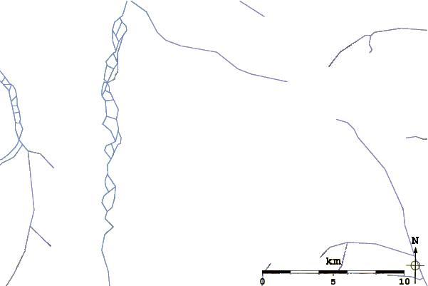 Roads and rivers around Tadekho Hill