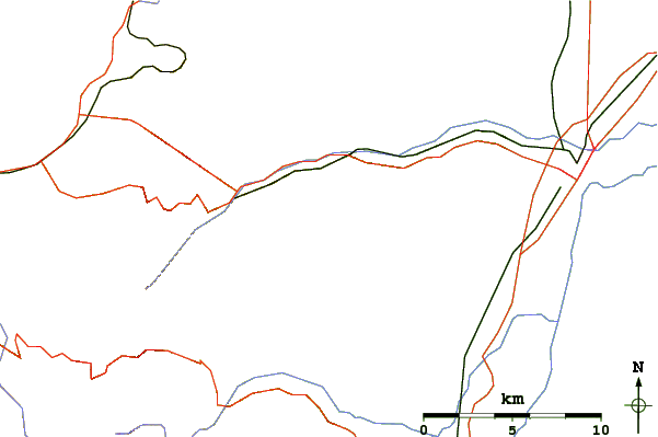 Roads and rivers around Taennchel