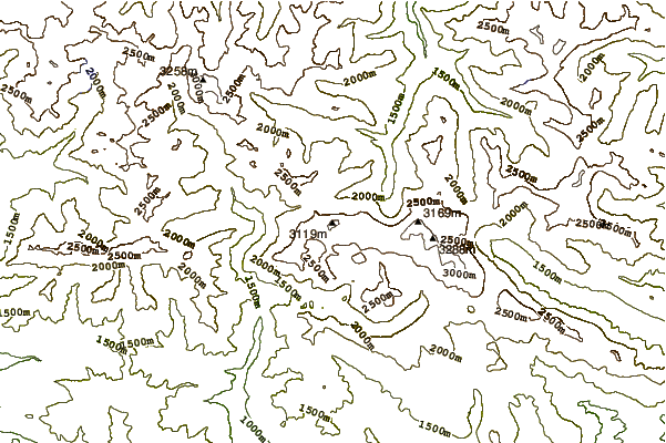 Mountain peaks around Taillon