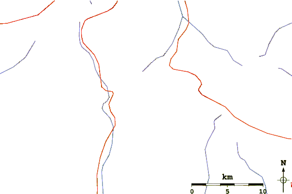 Roads and rivers around Taillon