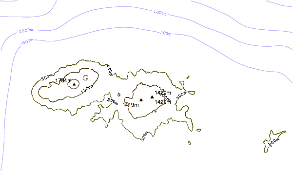 Mountain peaks around Takawangha