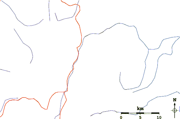 Roads and rivers around Takht-e-Sulaiman