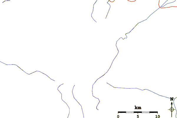 Roads and rivers around تخت سلیمان