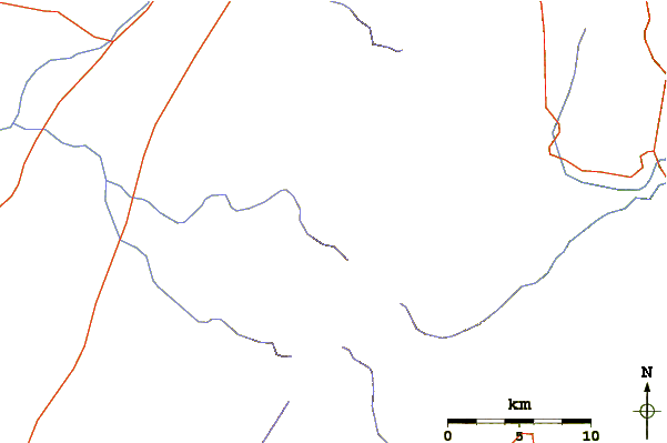 Roads and rivers around Takur Ghar