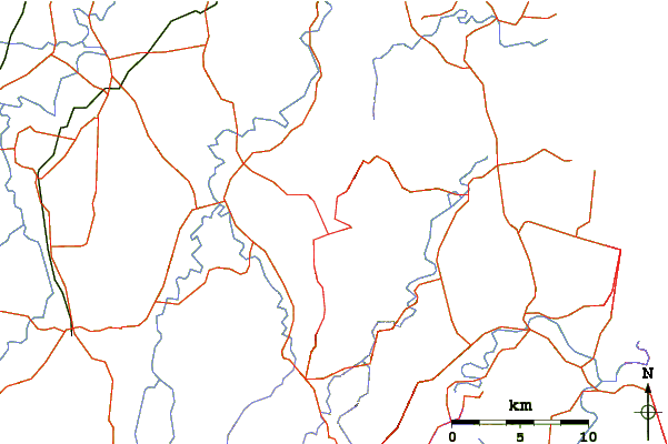 Roads and rivers around Tamborine Mountain