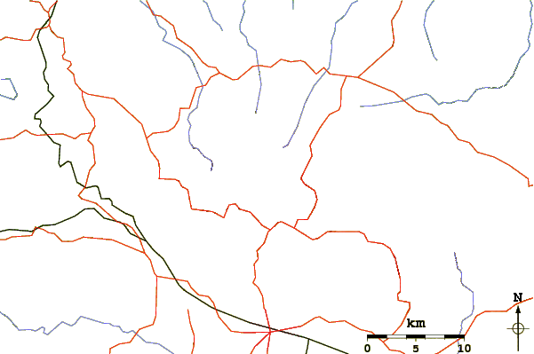 Roads and rivers around Tangkuban Perahu