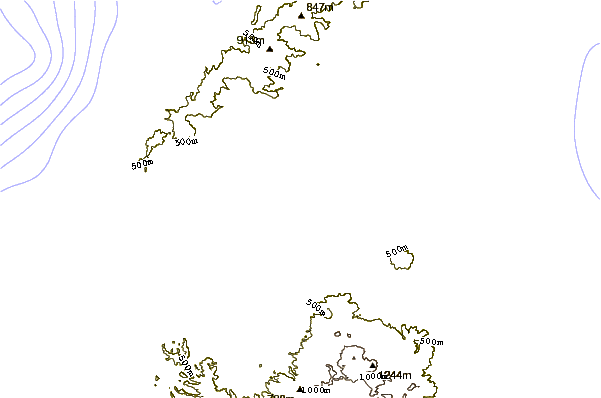 Mountain peaks around Tarakan (volcano)