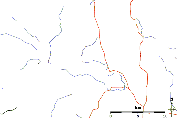 Roads and rivers around Tarn Crag (Easedale)