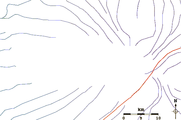 Roads and rivers around Tarso Tousside