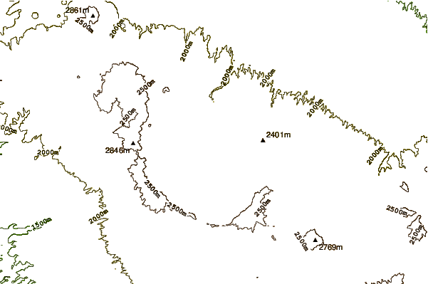 Mountain peaks around Tarso Voon