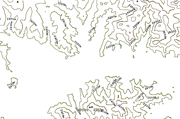 Mountain peaks around Taryatu-chulutu