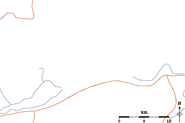 Roads and rivers around Taryatu-chulutu