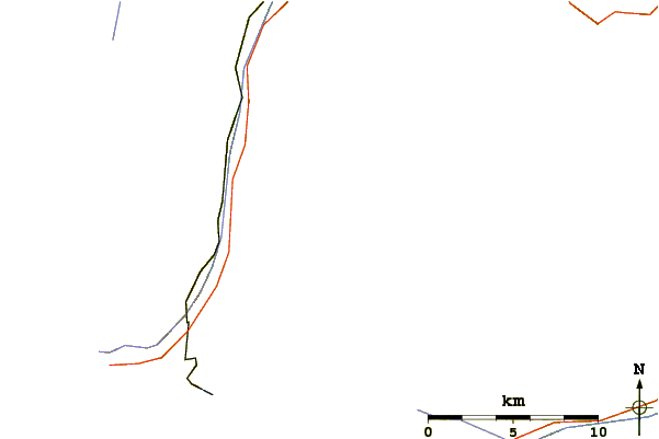 Roads and rivers around Taschhorn