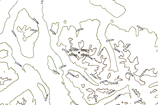 Mountain peaks around Taseko Mountain