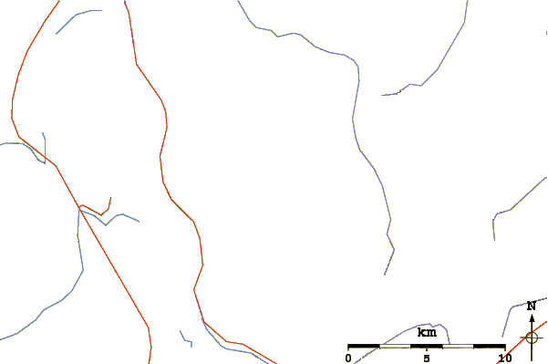 Roads and rivers around Taseko Mountain