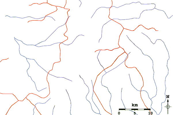 Roads and rivers around Tatamailau