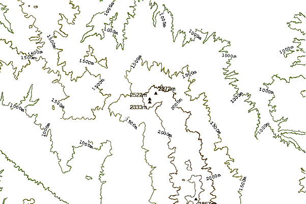 Mountain peaks around Tateshina